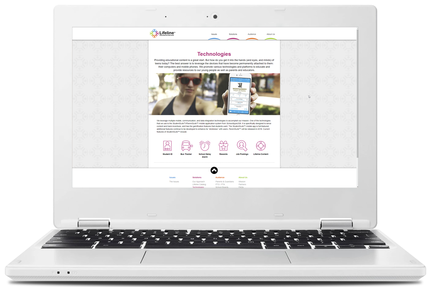 Lifeline Educational Services Website Image