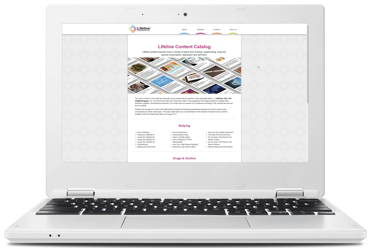 Lifeline Educational Services Website Image